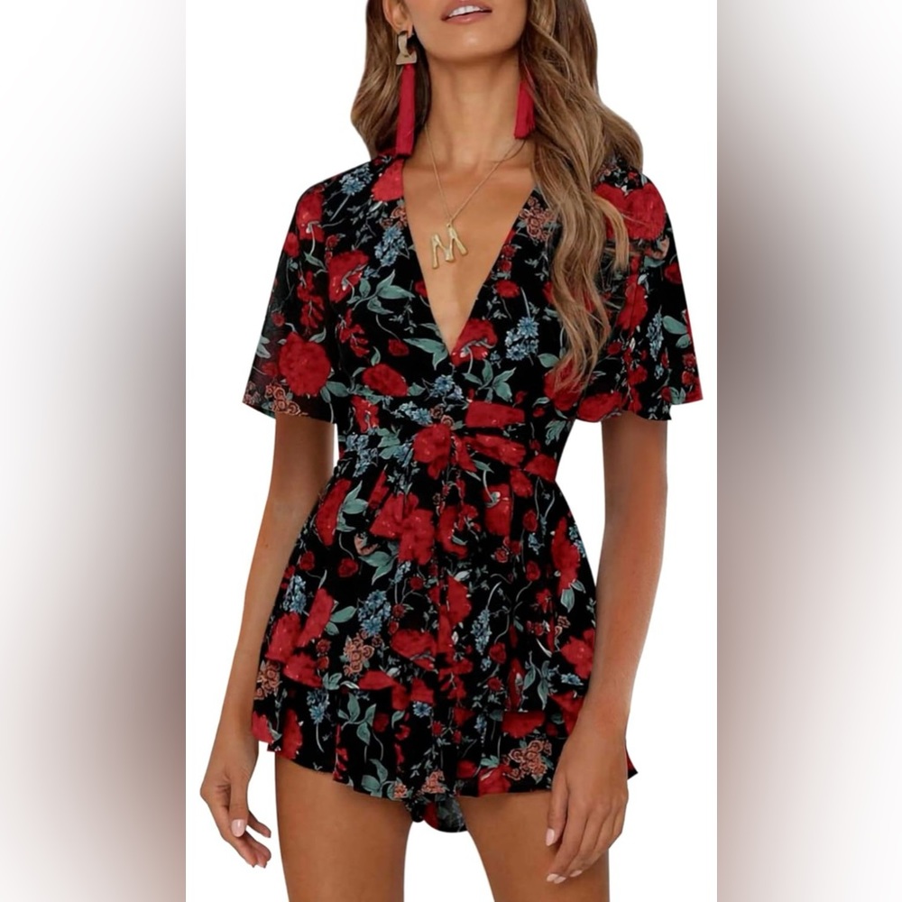 Romantic Rose Romper